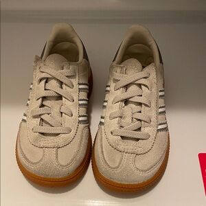 Adidas Cream Sneakers with Brown Sole